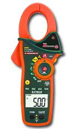 EX820 - 1000A True RMS AC Clamp Meter with IR Thermometer